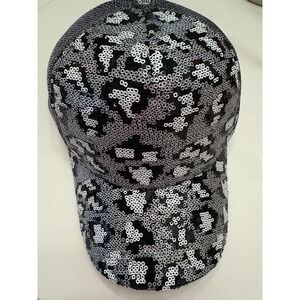 Sequin Leopard Print‎ Baseball Cap Sparkly Fashion Hat Women's NWOT